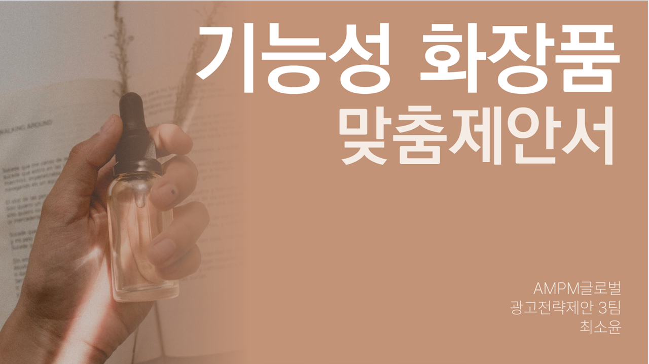 기능성화장품업종 제안서